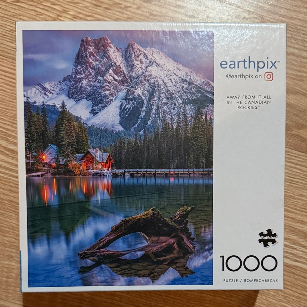 Away From It All In The Canadian Rockies 🏔️ Earthpix 1000 pc Puzzle 🧩 COMPLETE